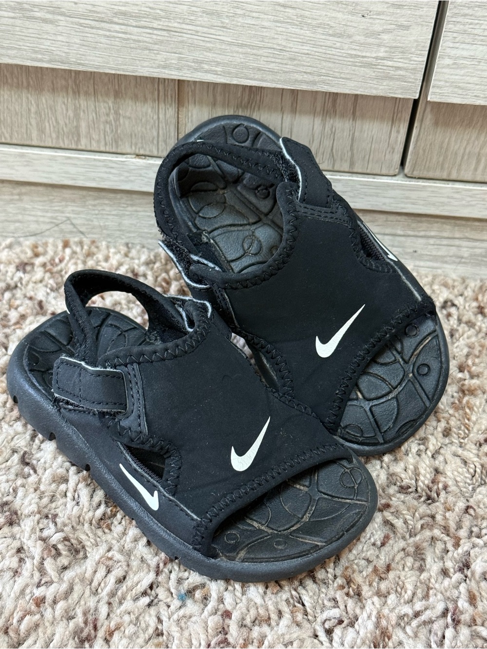 Nike Sunray Protect 2 TD Black Sandals – Size 5C/18-24month (EUC)